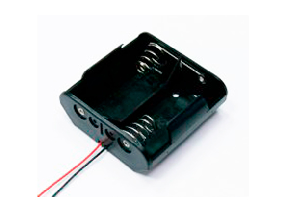 Holder for 2 batteries D with wires 150mm GSN-12-1PP