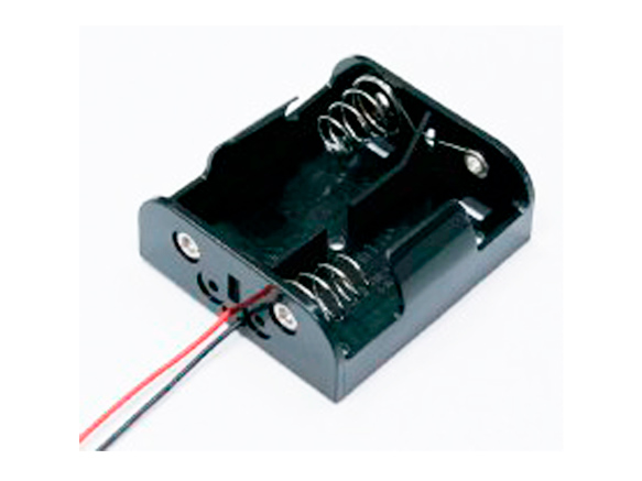 Holder for 2 batteries C with wires 150mm GSN-22-1PP