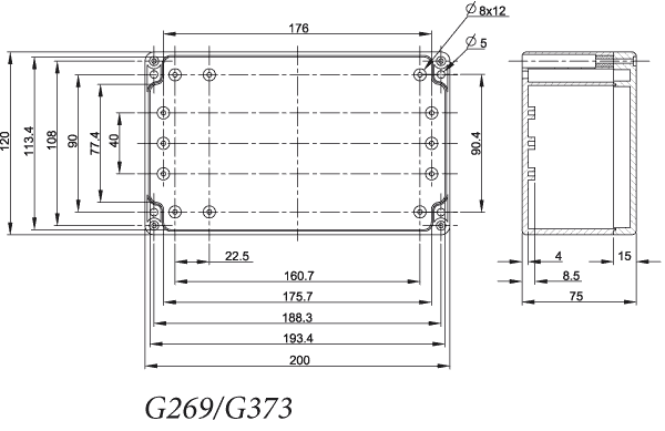 Maßbild G2691CMF-IP67