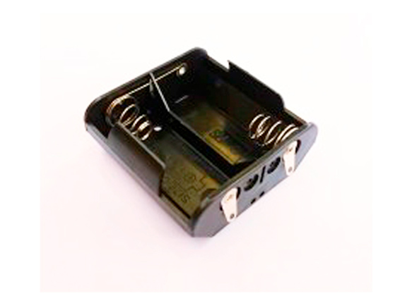 Holder for 2 D batteries with solder pin GSN-12-1SL