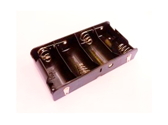 Holder for 4 D batteries with solder pin GSN-14-2SL