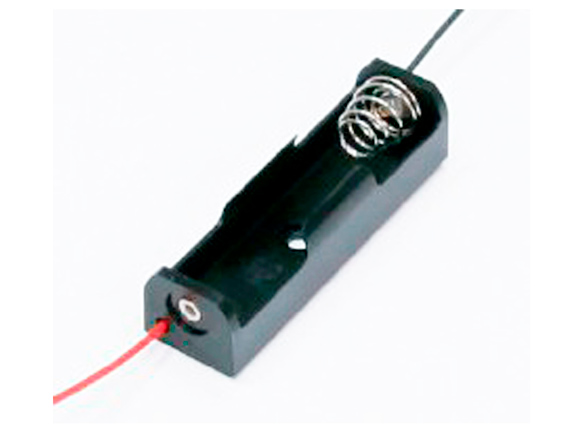 Holder for 1 AA battery with wires 150mm GSN-31-1PP