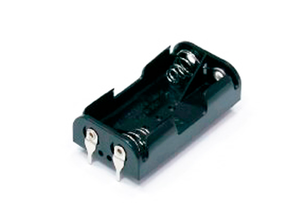 Holder for 2 AA batteries with ribbon leads, per board GSN-32-2PM