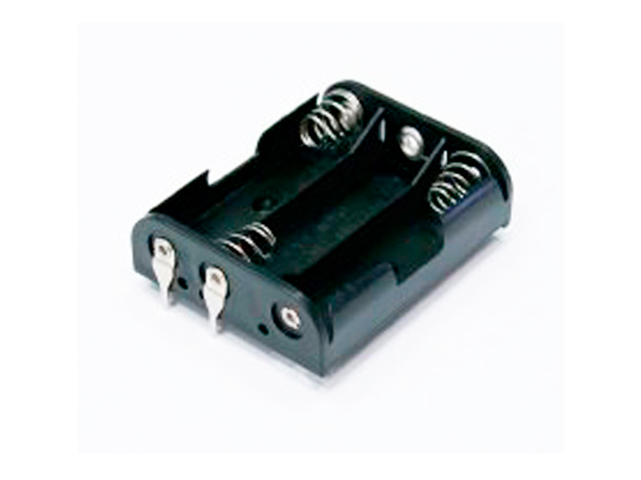 Holder for 3 AA batteries per board GSN-33-1PM