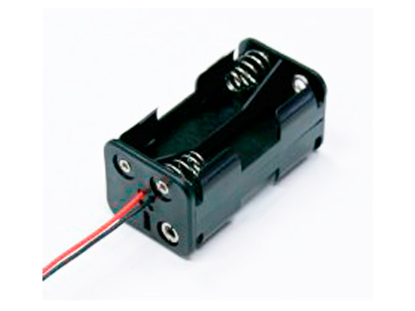 Holder for 4 AA batteries with wires 150mm GSN-34-1PP