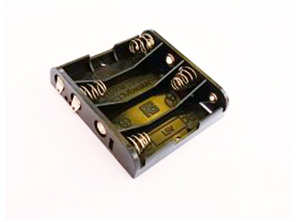 Holder for 4 AA batteries with solder pin GSN-34-2SL