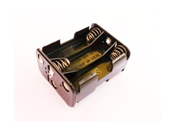 Holder for 6 AA batteries with solder pin GSN-36-1SL