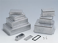 Diecast aluminium enclosures with the flanges BxxxMF